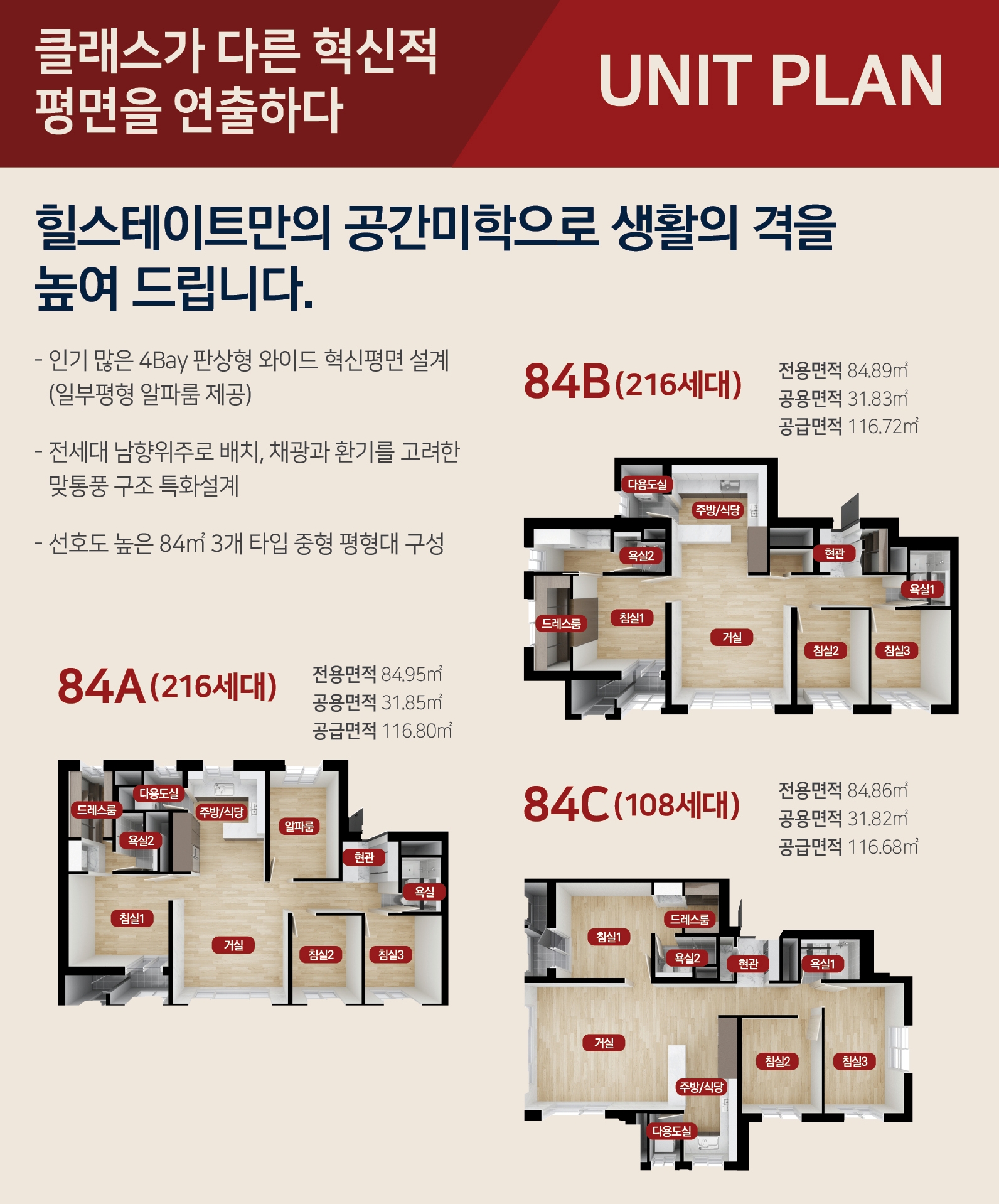 힐스테이트용인역삼평면도